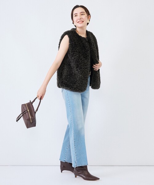 Rie Miller(リエミラー)の「《5サイズ展開》【RM denim】センタープレス裾デザインデニム(デニムパンツ・レディース・インディゴブルー/ブルー系その他7・XXS/XS/S/M/L)」の12枚目の写真