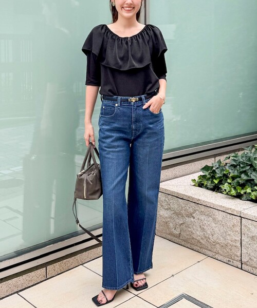 Rie Miller(リエミラー)の「《5サイズ展開》【RM denim】センタープレス裾デザインデニム(デニムパンツ・レディース・インディゴブルー/ブルー系その他7・XXS/XS/S/M/L)」の16枚目の写真