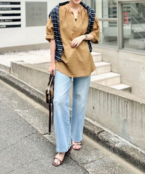 Rie Miller(リエミラー)の「《5サイズ展開》【RM denim】センタープレス裾デザインデニム(デニムパンツ・レディース・インディゴブルー/ブルー系その他7・XXS/XS/S/M/L)」の14枚目の写真