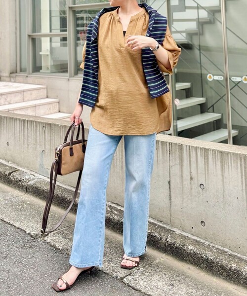 Rie Miller(リエミラー)の「《5サイズ展開》【RM denim】センタープレス裾デザインデニム(デニムパンツ・レディース・インディゴブルー/ブルー系その他7・XXS/XS/S/M/L)」の15枚目の写真