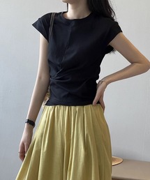 フレンチスリーブツイストTシャツ