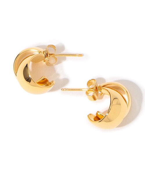 PHILIPPE AUDIBERT（フィリップ オーディベール）の「PHILIPPE AUDIBERT Freya earrings ゴールドピアス（ピアス（両耳用）・レディース・ゴールド・FREE）」の4枚目の写真