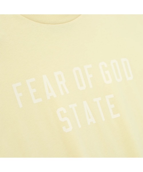 FOG ESSENTIALS(エフオージーエッセンシャルズ)の「フィア オブ ゴッド エッセンシャルズ【Fear of God ESSENTIALS】- 半袖 Tシャツ【90S Fit T-Shirts GOLDEN YELLOW 125SP254478F】(Tシャツ/カットソー・メンズ・イエロー・L/XL)」の3枚目の写真