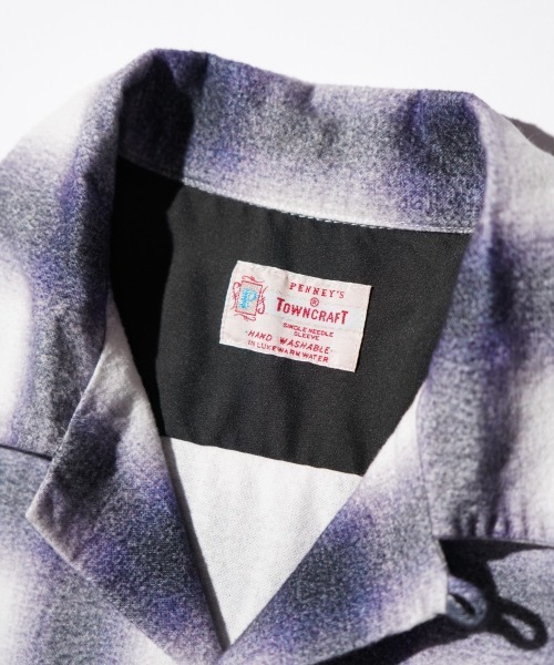 TOWNCRAFT（タウンクラフト）の「TOWNCRAFT / タウンクラフト PRINTED COTTON NEL OMBRE CHECK SHIRT プリンテッド コットンネル オンブレチェック シャツ（シャツ/ブラウス・メンズ・ホワイト/パープル/グレー・MEDIUM/LARGE/X-LARGE）」の18枚目の写真