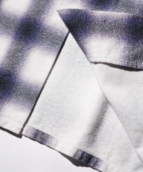 TOWNCRAFT（タウンクラフト）の「TOWNCRAFT / タウンクラフト PRINTED COTTON NEL OMBRE CHECK SHIRT プリンテッド コットンネル オンブレチェック シャツ（シャツ/ブラウス・メンズ・ホワイト/パープル/グレー・MEDIUM/LARGE/X-LARGE）」の22枚目の写真