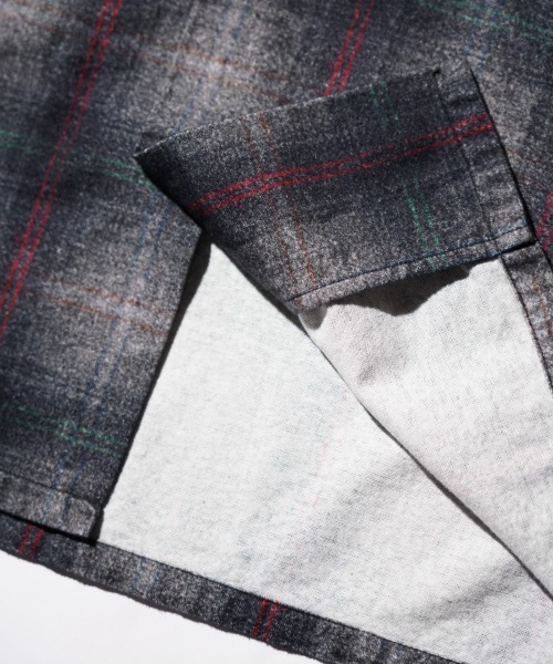 TOWNCRAFT（タウンクラフト）の「TOWNCRAFT / タウンクラフト PRINTED COTTON NEL OMBRE CHECK SHIRT プリンテッド コットンネル オンブレチェック シャツ（シャツ/ブラウス・メンズ・ホワイト/パープル/グレー・MEDIUM/LARGE/X-LARGE）」の15枚目の写真