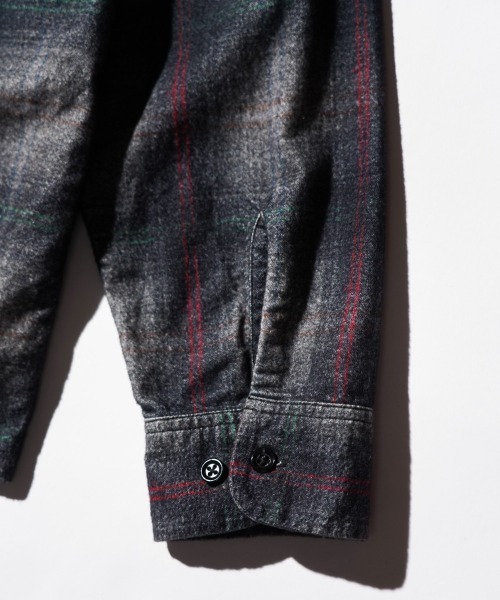 TOWNCRAFT（タウンクラフト）の「TOWNCRAFT / タウンクラフト PRINTED COTTON NEL OMBRE CHECK SHIRT プリンテッド コットンネル オンブレチェック シャツ（シャツ/ブラウス・メンズ・ホワイト/パープル/グレー・MEDIUM/LARGE/X-LARGE）」の16枚目の写真