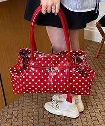 【 ammy. / エイミードット 】 ドット ベルト デザイン ワイド ショルダー バッグ