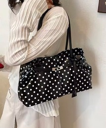 【 ammy. / エイミードット 】 ドット ベルト デザイン ワイド ショルダー バッグ
