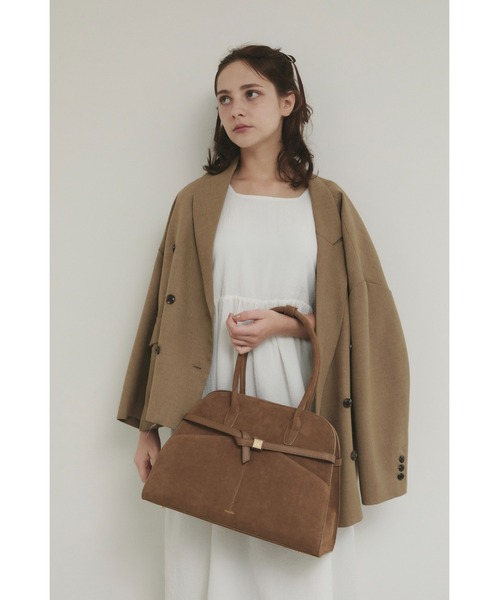 nunela(ヌネラ)の「Suede Belt Boston【No.15】(ボストンバッグ・レディース・キャメル/ブラウン・FREE)」の12枚目の写真