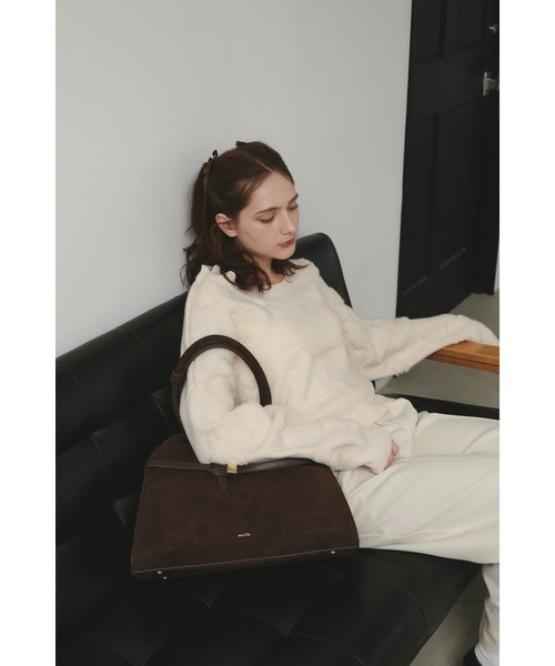 nunela(ヌネラ)の「Suede Belt Boston【No.15】(ボストンバッグ・レディース・キャメル/ブラウン・FREE)」の18枚目の写真