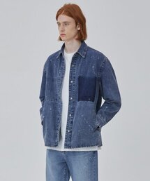 デニムペインティングシャケットインディゴ