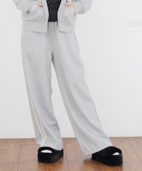 Honeys（ハニーズ）の「レース付スウェットパンツ（スウェットパンツ・レディース・ピンク/杢グレー/ブラック・SS/S/M/LL/L/3L）」の12枚目の写真