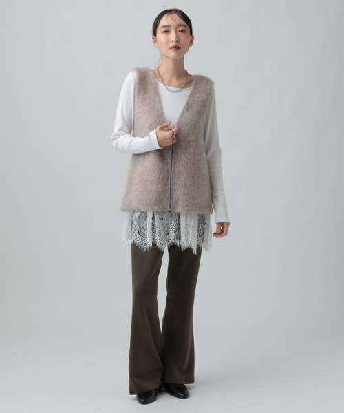 LEPSIM(レプシィム)の「ソフトドレープパンツAW 1068716(その他パンツ・レディース・ブラウン/チャコールグレー/ブラック・FREE/TALL)」の7枚目の写真