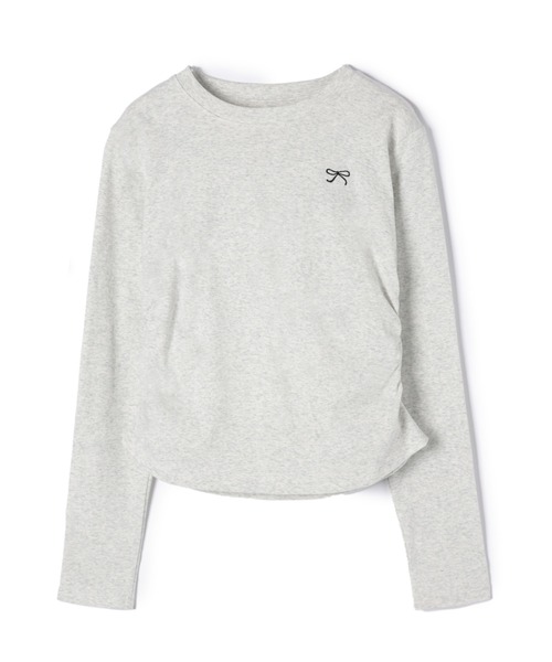 M DOLLY（エムドリー）の「Ribbon coco tops / リボンココトップス（Tシャツ/カットソー・レディース・ホワイト/グレー/ブラック・FREE）」の22枚目の写真