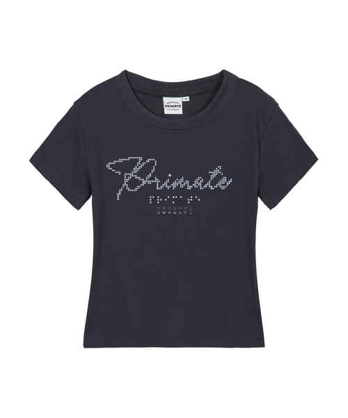 PRIMATE(プライメイト)の「GRAIN レディース スリムフィット 半袖Tシャツ 5 COLORS(Tシャツ/カットソー・レディース・ブラック/チャコール/ホワイト/クリーム/カーキ・MEDIUM/LARGE/SMALL)」の3枚目の写真
