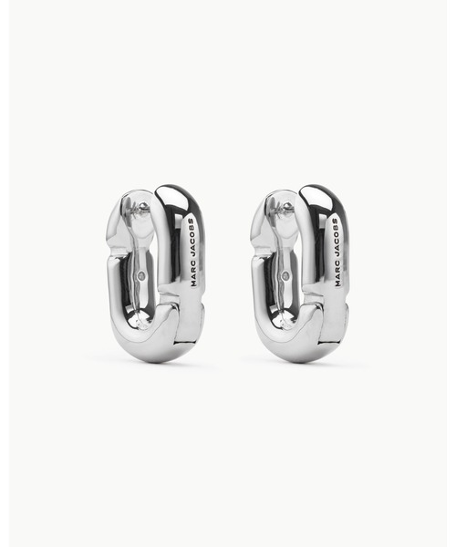 MARC JACOBS（マークジェイコブス）の「POP J MARC HUGGIE HOOPS/ポップ J マーク ハギー フープ ピアス（ピアス（両耳用）・レディース・シルバー/アンティークゴールド・ONE SIZE）」の4枚目の写真