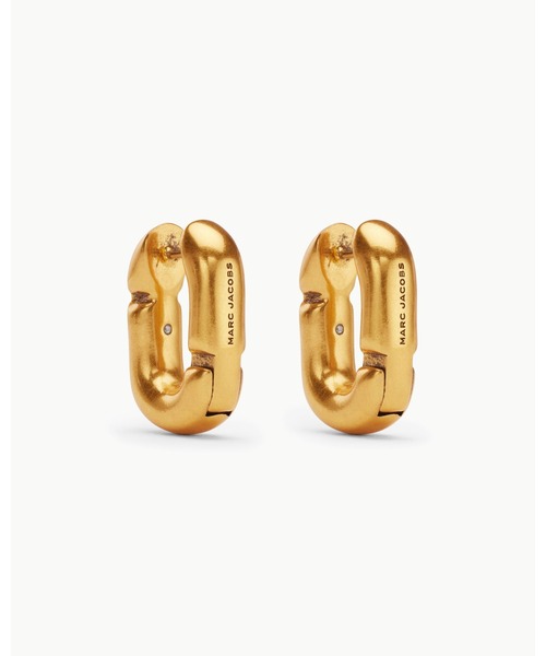 MARC JACOBS（マークジェイコブス）の「POP J MARC HUGGIE HOOPS/ポップ J マーク ハギー フープ ピアス（ピアス（両耳用）・レディース・シルバー/アンティークゴールド・ONE SIZE）」の6枚目の写真
