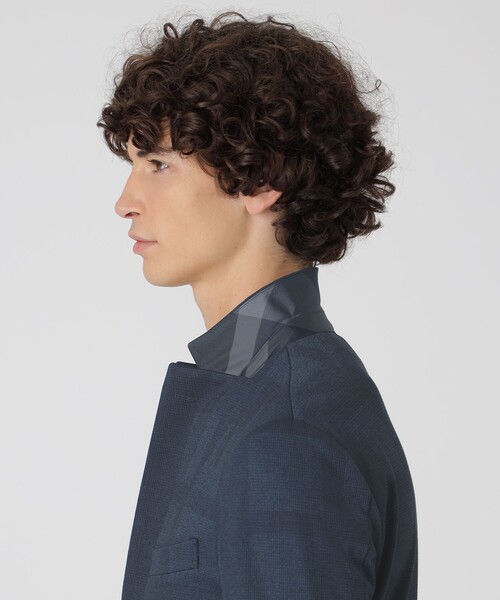 BLACK LABEL CRESTBRIDGE(ブラックレーベル・クレストブリッジ)の「ダブルフェイスシャドーチェックジャケット(その他アウター・メンズ・ネイビー/グレー系その他・S/XL/L/M)」の4枚目の写真