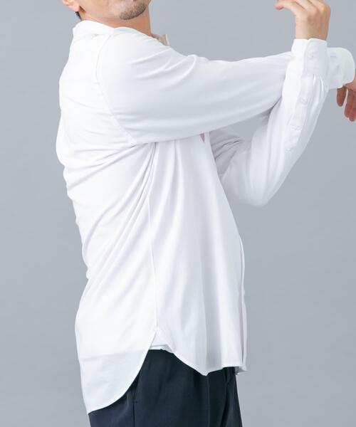 URBAN RESEARCH ROSSO MEN(アーバンリサーチロッソメン)の「『イージーケア / 防シワ』ハイパフォーマンス スーパーストレッチSWシャツ(シャツ/ブラウス・メンズ・ブルー/ホワイト/グレー・SMALL/MEDIUM/LARGE/X-LARGE)」の6枚目の写真