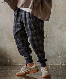 mp15303-Brushed Check Ponte Jogger Pants ジョガーパンツ(A75526cmb)