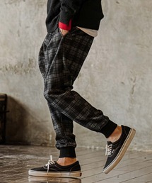 mp15303-Brushed Check Ponte Jogger Pants ジョガーパンツ(A75526cmb)