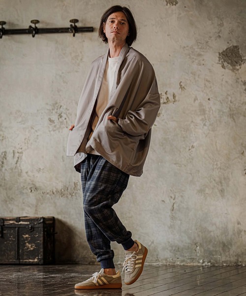 CAMBIO(カンビオ)の「mp15303-Brushed Check Ponte Jogger Pants ジョガーパンツ(A75526cmb)(その他パンツ・メンズ・ブラック/ブラウン/ネイビー・S/M/L)」の15枚目の写真