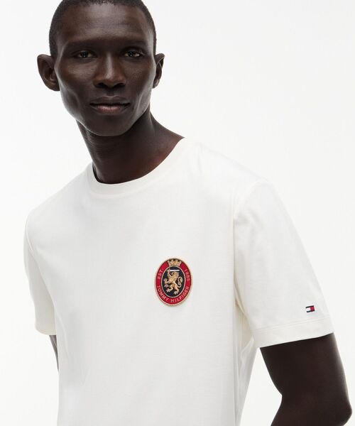 TOMMY HILFIGER(トミーヒルフィガー)の「クレストポケットフルイドコットンTシャツ(Tシャツ/カットソー・メンズ・ピンク/ホワイト・SMALL/X-LARGE/MEDIUM)」の4枚目の写真
