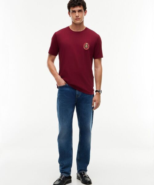 TOMMY HILFIGER(トミーヒルフィガー)の「クレストポケットフルイドコットンTシャツ(Tシャツ/カットソー・メンズ・ピンク/ホワイト・SMALL/X-LARGE/MEDIUM)」の8枚目の写真