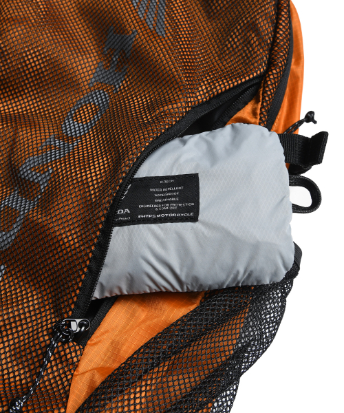 PHYPS MOTORCYCLE(フィップスモーターサイクル)の「Utility Mesh Backpack Orange(バックパック/リュック・メンズ・その他・FREE)」の4枚目の写真