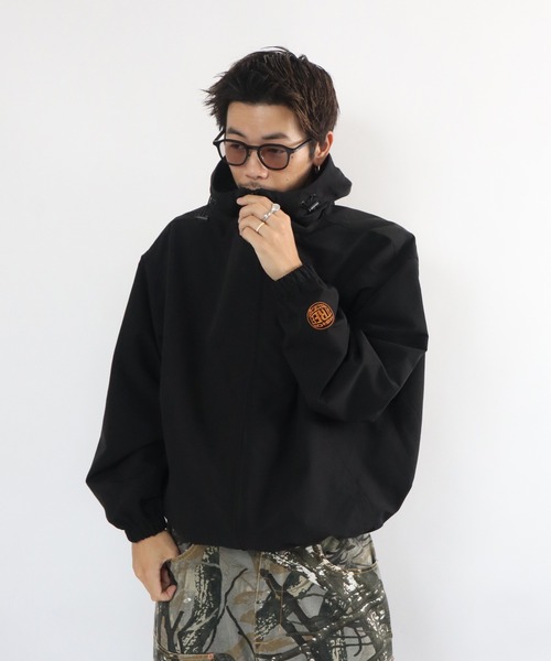 VISION STREET WEAR(ヴィジョンストリートウェア)の「Stand neck hoodie jacket / スタンドネックフーディージャケット(ブルゾン・メンズ・ブラック/ブルーグレー/オフホワイト/オリーブ・MEDIUM/LARGE/X-LARGE)」の21枚目の写真