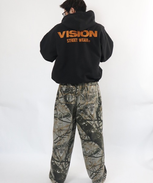 VISION STREET WEAR(ヴィジョンストリートウェア)の「Stand neck hoodie jacket / スタンドネックフーディージャケット(ブルゾン・メンズ・ブラック/ブルーグレー/オフホワイト/オリーブ・MEDIUM/LARGE/X-LARGE)」の12枚目の写真