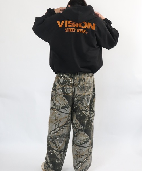 VISION STREET WEAR(ヴィジョンストリートウェア)の「Stand neck hoodie jacket / スタンドネックフーディージャケット(ブルゾン・メンズ・ブラック/ブルーグレー/オフホワイト/オリーブ・MEDIUM/LARGE/X-LARGE)」の15枚目の写真