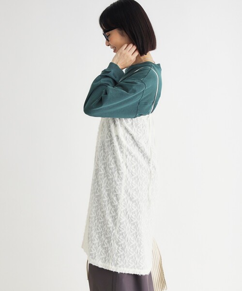 HONEYSUCKLE ROSE(ハニーサックルローズ)の「マルチWAYレーススカート(スカート・レディース・ブラック/オフホワイト・99)」の4枚目の写真