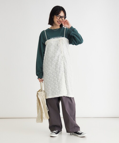 HONEYSUCKLE ROSE(ハニーサックルローズ)の「マルチWAYレーススカート(スカート・レディース・ブラック/オフホワイト・99)」の8枚目の写真