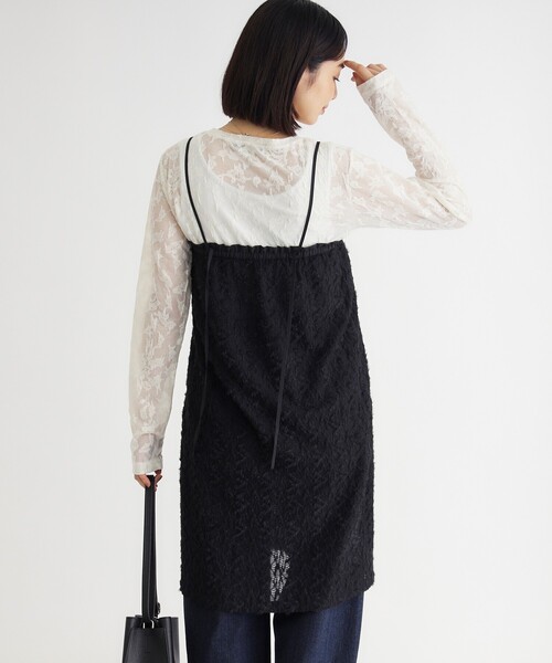 HONEYSUCKLE ROSE(ハニーサックルローズ)の「マルチWAYレーススカート(スカート・レディース・ブラック/オフホワイト・99)」の12枚目の写真