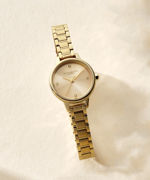 OLIVIA BURTON(オリビアバートン)の「「OLIVIA BURTON/オリビアバートン」クラシック - ミニ ゴールド ブレスレット(アナログ腕時計・レディース・ゴールド・FREE)」の2枚目の写真