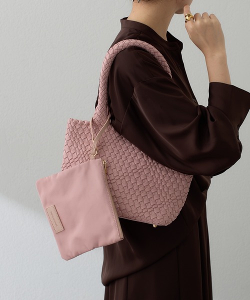 PAPILLONNER(パピヨネ)の「新型登場/撥水メッシュミニトートバッグ/PAPILLONNER(トートバッグ・レディース・ベージュ/ピンク/ブラック・FREE)」の5枚目の写真