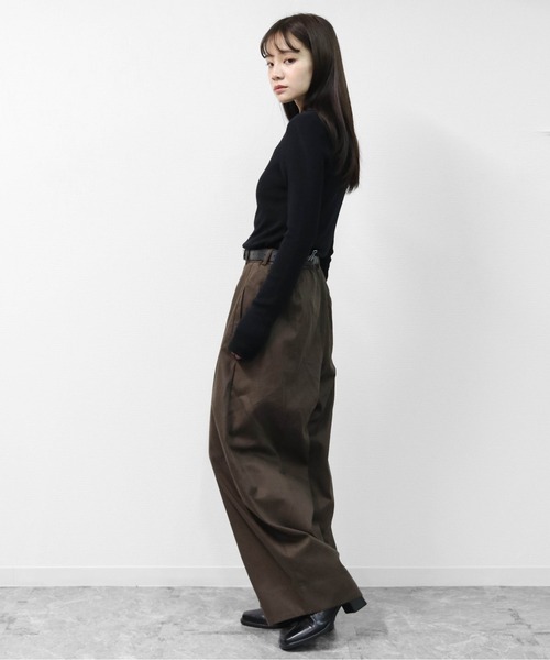 THE CELL.(ザセルドット)の「コクーンワイドパンツ COCOON WIDE PANTS(その他パンツ・レディース・ブラック/ブラウン・FREE)」の16枚目の写真