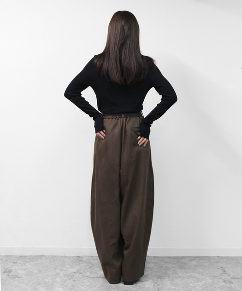 THE CELL.(ザセルドット)の「コクーンワイドパンツ COCOON WIDE PANTS(その他パンツ・レディース・ブラック/ブラウン・FREE)」の17枚目の写真