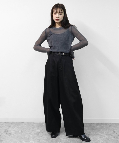 THE CELL.(ザセルドット)の「コクーンワイドパンツ COCOON WIDE PANTS(その他パンツ・レディース・ブラック/ブラウン・FREE)」の7枚目の写真