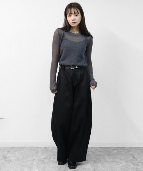 THE CELL.(ザセルドット)の「コクーンワイドパンツ COCOON WIDE PANTS(その他パンツ・レディース・ブラック/ブラウン・FREE)」の5枚目の写真