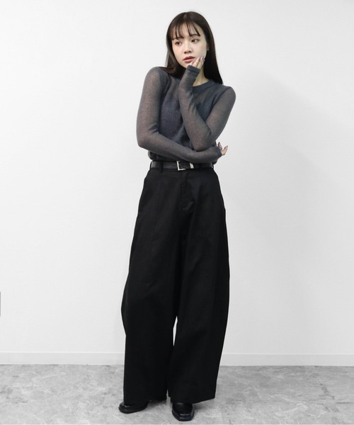 THE CELL.(ザセルドット)の「コクーンワイドパンツ COCOON WIDE PANTS(その他パンツ・レディース・ブラック/ブラウン・FREE)」の6枚目の写真