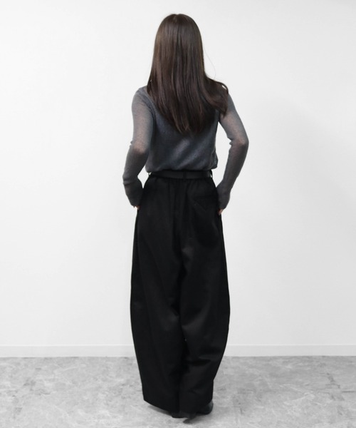 THE CELL.(ザセルドット)の「コクーンワイドパンツ COCOON WIDE PANTS(その他パンツ・レディース・ブラック/ブラウン・FREE)」の10枚目の写真