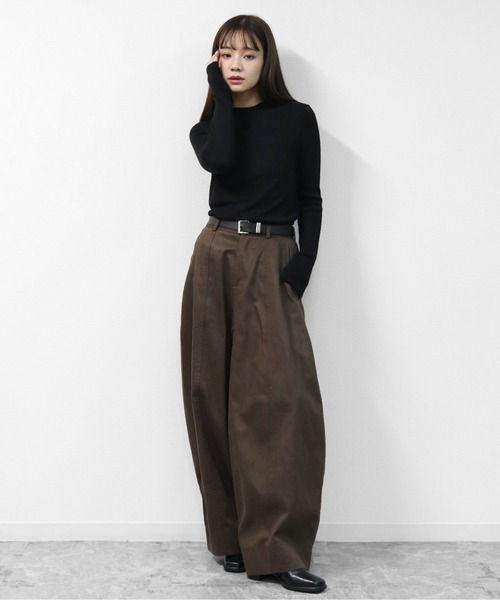 THE CELL.(ザセルドット)の「コクーンワイドパンツ COCOON WIDE PANTS(その他パンツ・レディース・ブラック/ブラウン・FREE)」の14枚目の写真