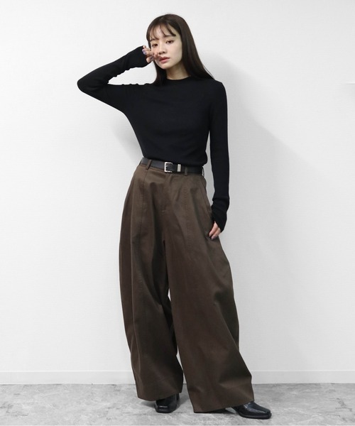 THE CELL.(ザセルドット)の「コクーンワイドパンツ COCOON WIDE PANTS(その他パンツ・レディース・ブラック/ブラウン・FREE)」の15枚目の写真