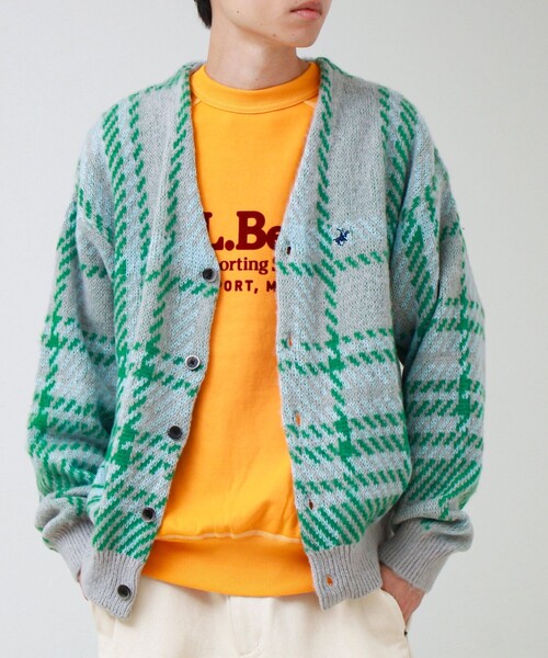 BEVERLY HILLS POLO CLUB(ビバリーヒルズポロクラブ)の「【実績品番/UNISEX】【BHPC】モヘヤタッチニットカーディガン(カーディガン/ボレロ・メンズ・ブラウン/グレー系その他/レッド系その他/ロイヤルブルー/キナリ・M/L/XL)」の3枚目の写真
