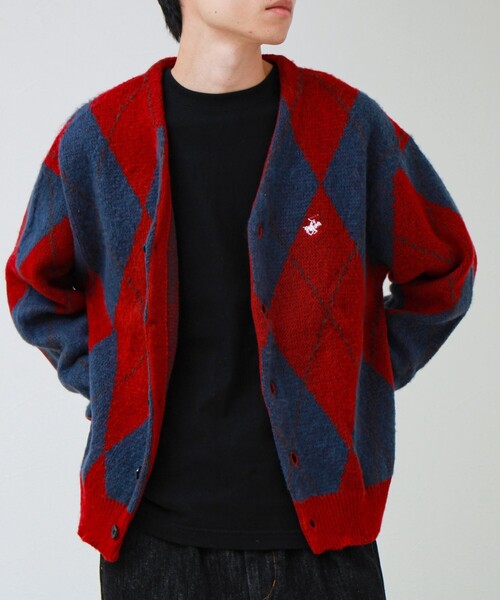 BEVERLY HILLS POLO CLUB(ビバリーヒルズポロクラブ)の「【実績品番/UNISEX】【BHPC】モヘヤタッチニットカーディガン(カーディガン/ボレロ・メンズ・ブラウン/グレー系その他/レッド系その他/ロイヤルブルー/キナリ・M/L/XL)」の5枚目の写真
