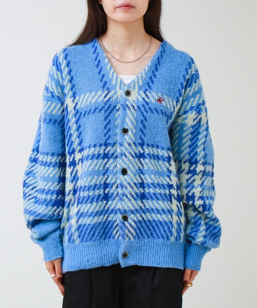 BEVERLY HILLS POLO CLUB(ビバリーヒルズポロクラブ)の「【実績品番/UNISEX】【BHPC】モヘヤタッチニットカーディガン(カーディガン/ボレロ・メンズ・ブラウン/グレー系その他/レッド系その他/ロイヤルブルー/キナリ・M/L/XL)」の6枚目の写真