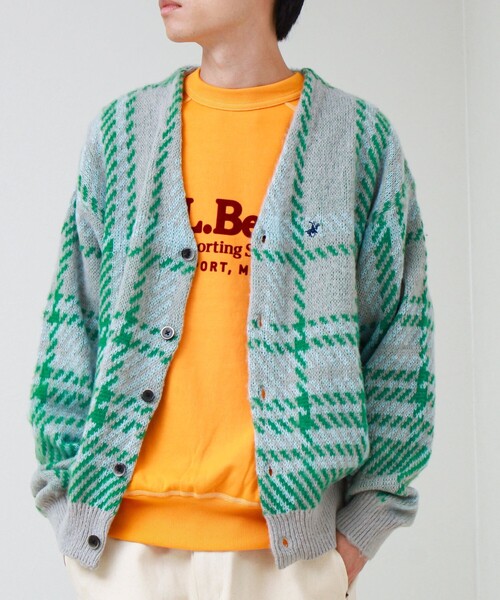 BEVERLY HILLS POLO CLUB(ビバリーヒルズポロクラブ)の「【実績品番/UNISEX】【BHPC】モヘヤタッチニットカーディガン(カーディガン/ボレロ・メンズ・ブラウン/グレー系その他/レッド系その他/ロイヤルブルー/キナリ・M/L/XL)」の8枚目の写真